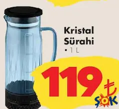 KRİSTAL SÜRAHİ 1 L